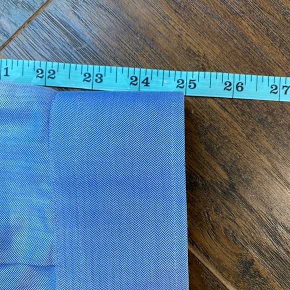 Nordstrom Men’s Blue Smartcare Organic Wrinkle Free Button Down Shirt 18 Neck - Picture 7 of 10